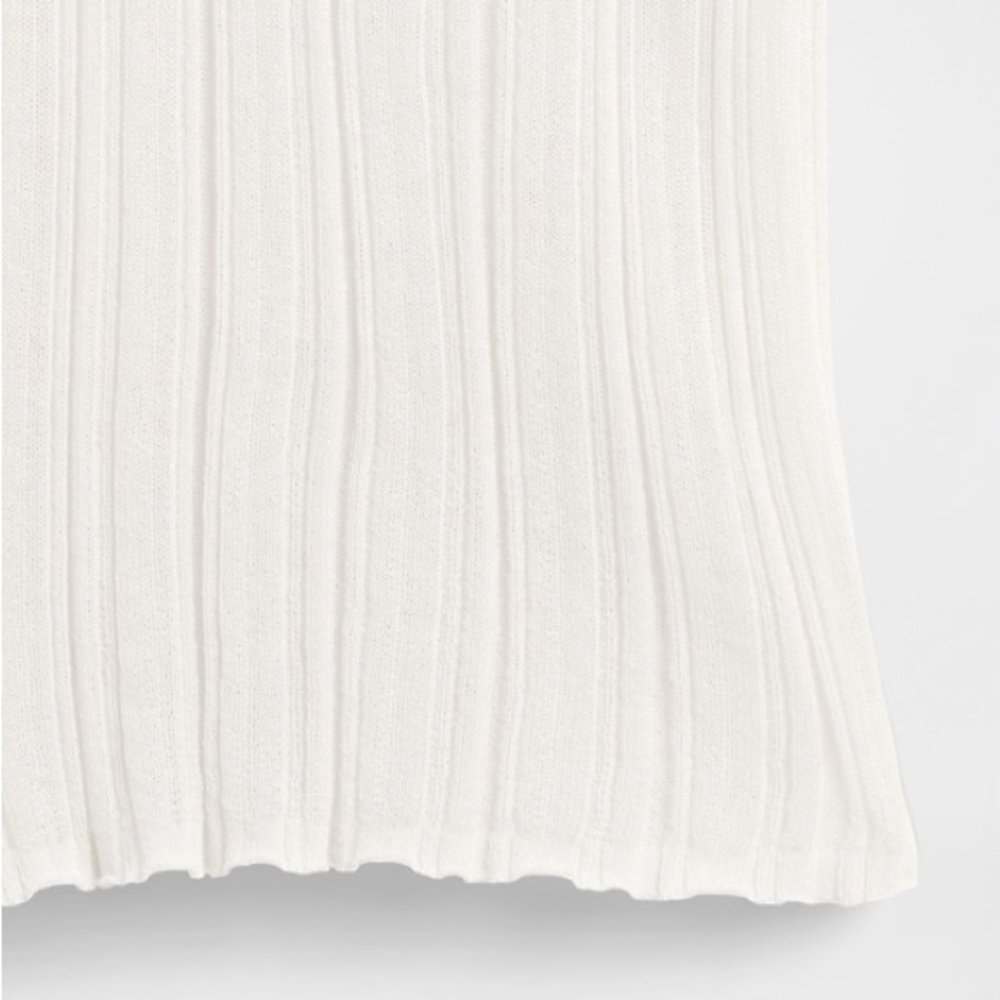 Sheer Rib Henley Sweater - Picture 4 of 8